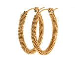 Wrapped Large Oval Hoops