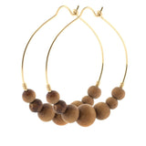 Round Sandalwood Hoops