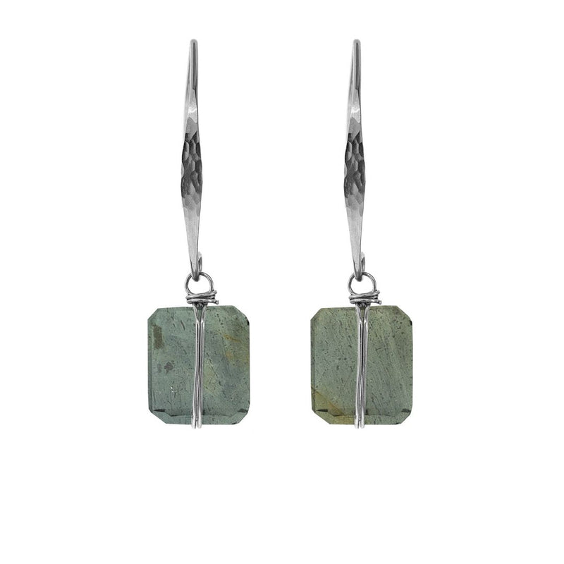 Lots O' Rock Hammered Wire Nugget Earrings