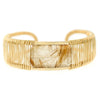 Rock Star 1-Stone Horizontal Wrapped Cuff