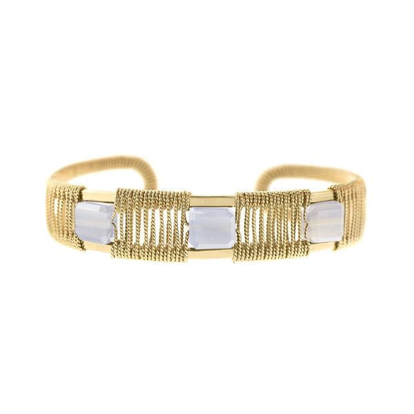 Petite Rock 3-Stone Cuff