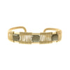 Petite Rock 3-Stone Twist Wire Cuff