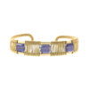 Petite Rock 3-Stone Twist Wire Cuff