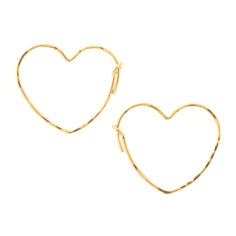 Heart Hoops - Judith Bright Designer Jewelry