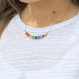 Rainbow Cleo Swing Necklace