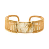 Rockstar 1-Stone Horizontal Twist Wrapped Cuff