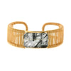 Rockstar 1-Stone Horizontal Twist Wrapped Cuff