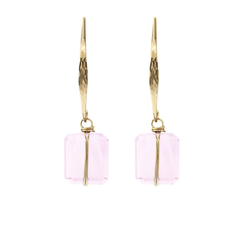 Lots O' Rock Hammered Wire Nugget Earrings