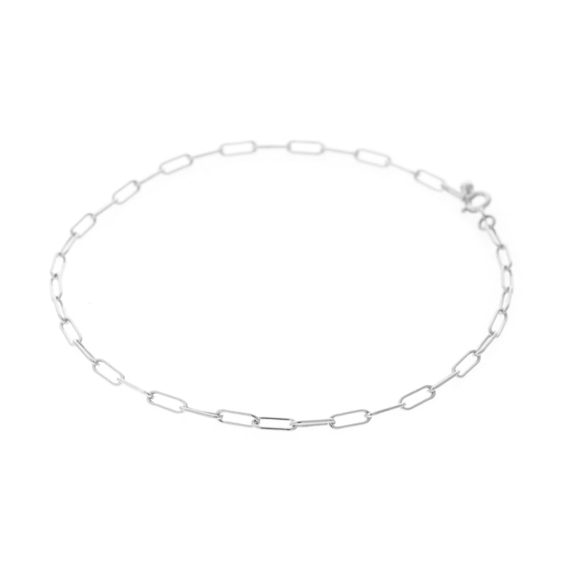 Small Paperclip Anklet