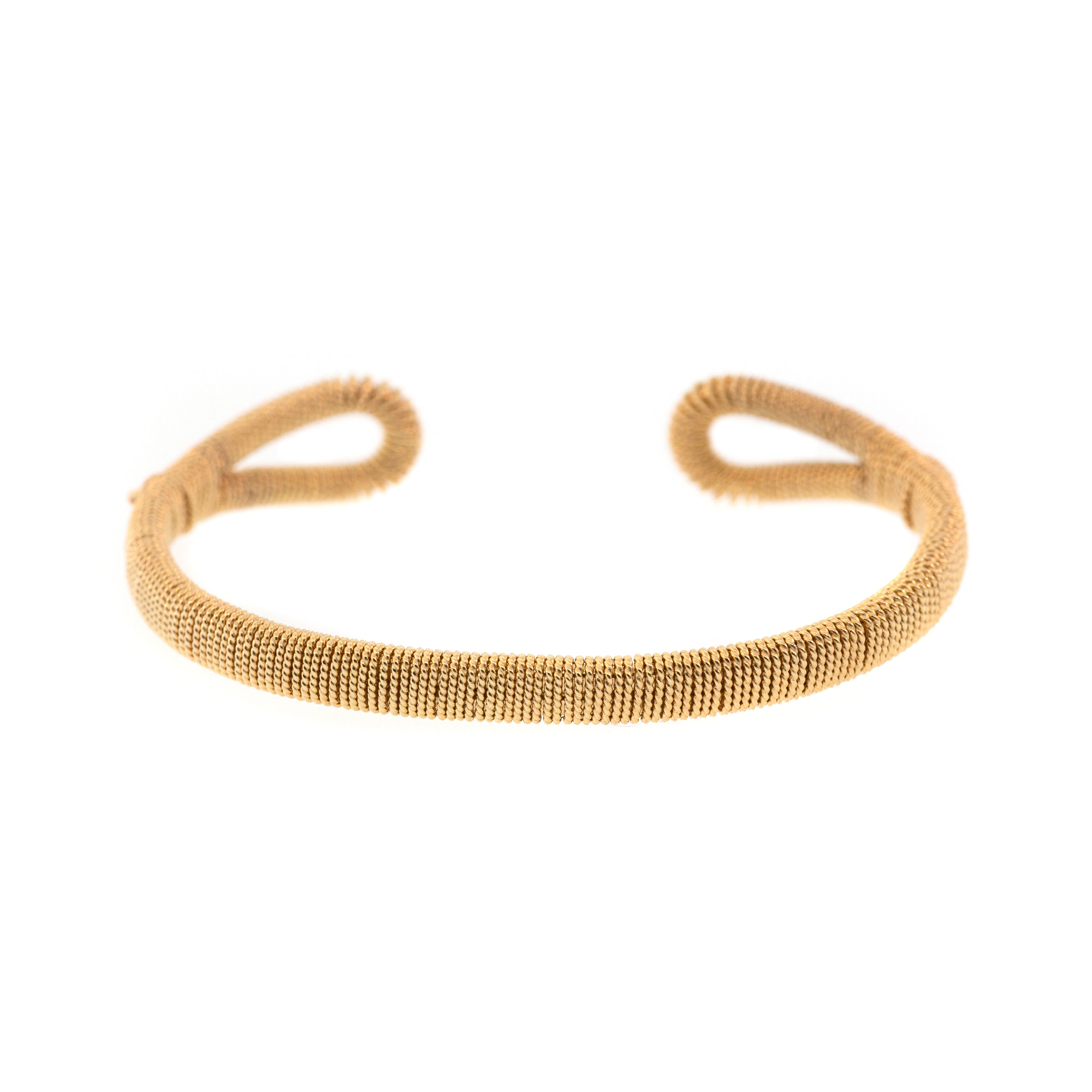 Thin Twisted Wire Cuff