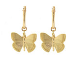Large Butterfly Hoops