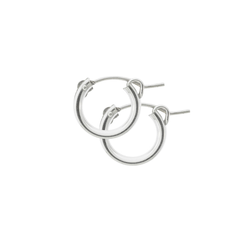 Love Letter Hoops - Silver in Silver - Taylor