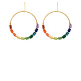 Rainbow Jolie Circle Earrings
