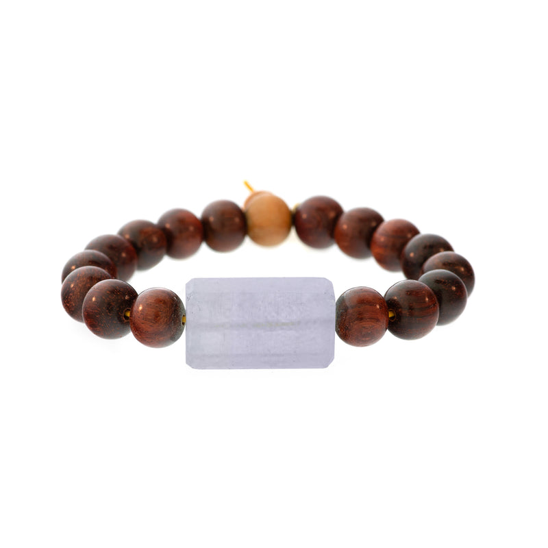 Rockstar Redwood Bead Bracelet