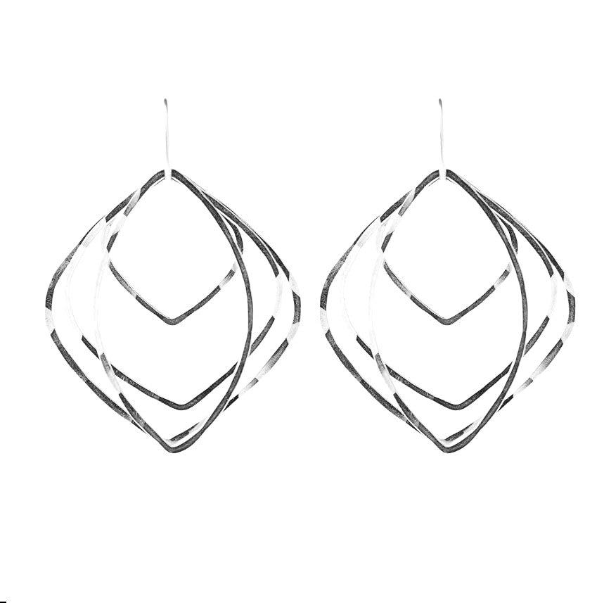 Large Lexi Earrings in Silver