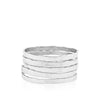 Set of 5 Hammered Bands