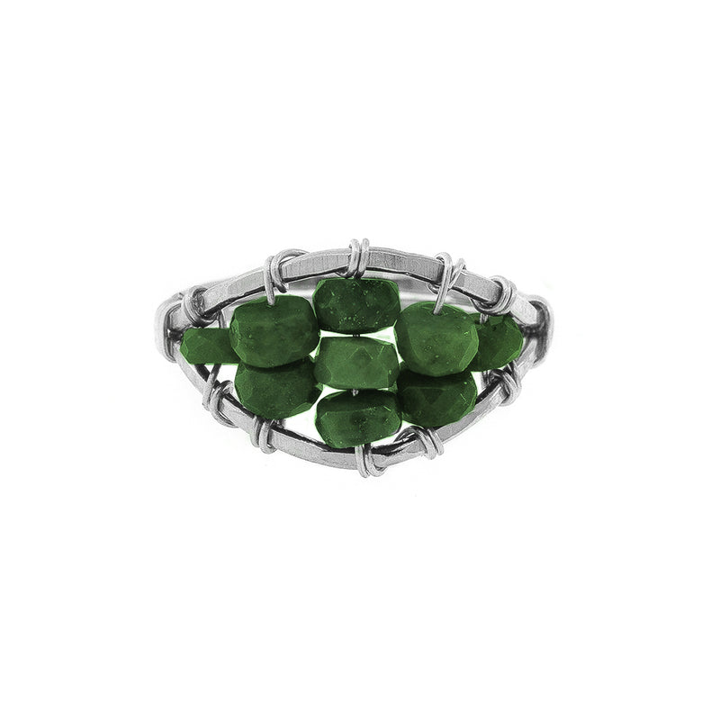 Rarities Multicolor Sapphire and Tsavorite Chain Link Ring - 21160259 | HSN