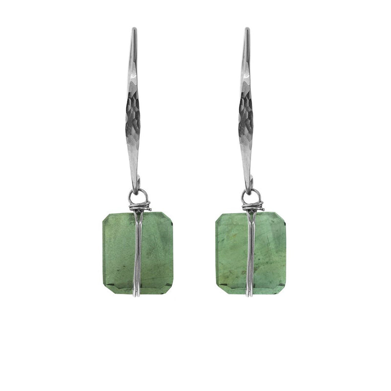 Lots O' Rock Hammered Wire Nugget Earrings