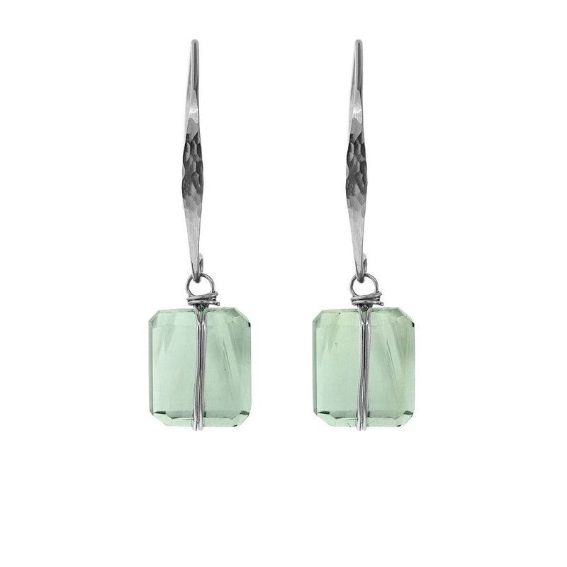 Lots O' Rock Hammered Wire Nugget Earrings