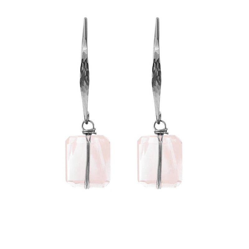 Lots O' Rock Hammered Wire Nugget Earrings