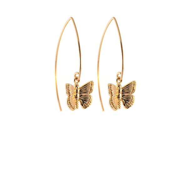 Rockless Butterfly Jewell Earrings