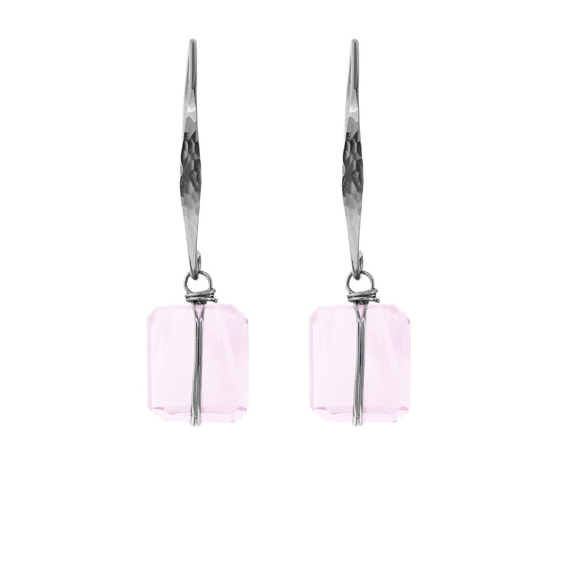 Lots O' Rock Hammered Wire Nugget Earrings