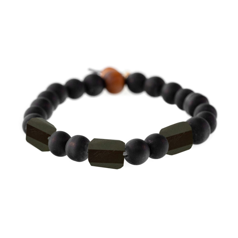 Raj Rock 3-Stone Shaligram Bracelet