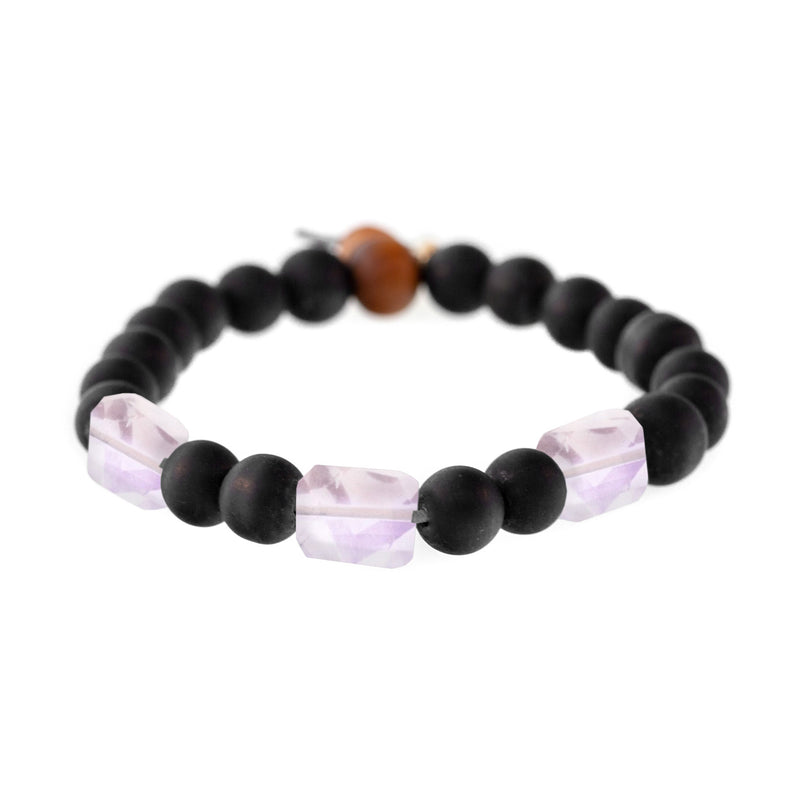 Raj Rock 3-Stone Shaligram Bracelet